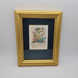 Vintage 1992 Jody Bergsma Dragon Art Print Limited Edition 2191/7500 Gold Framed